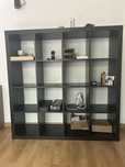 Ikea Kallax komoda szafa regał czarnobrąz