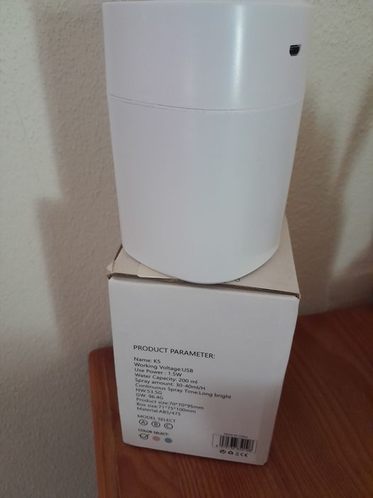 Humidificador branco USB