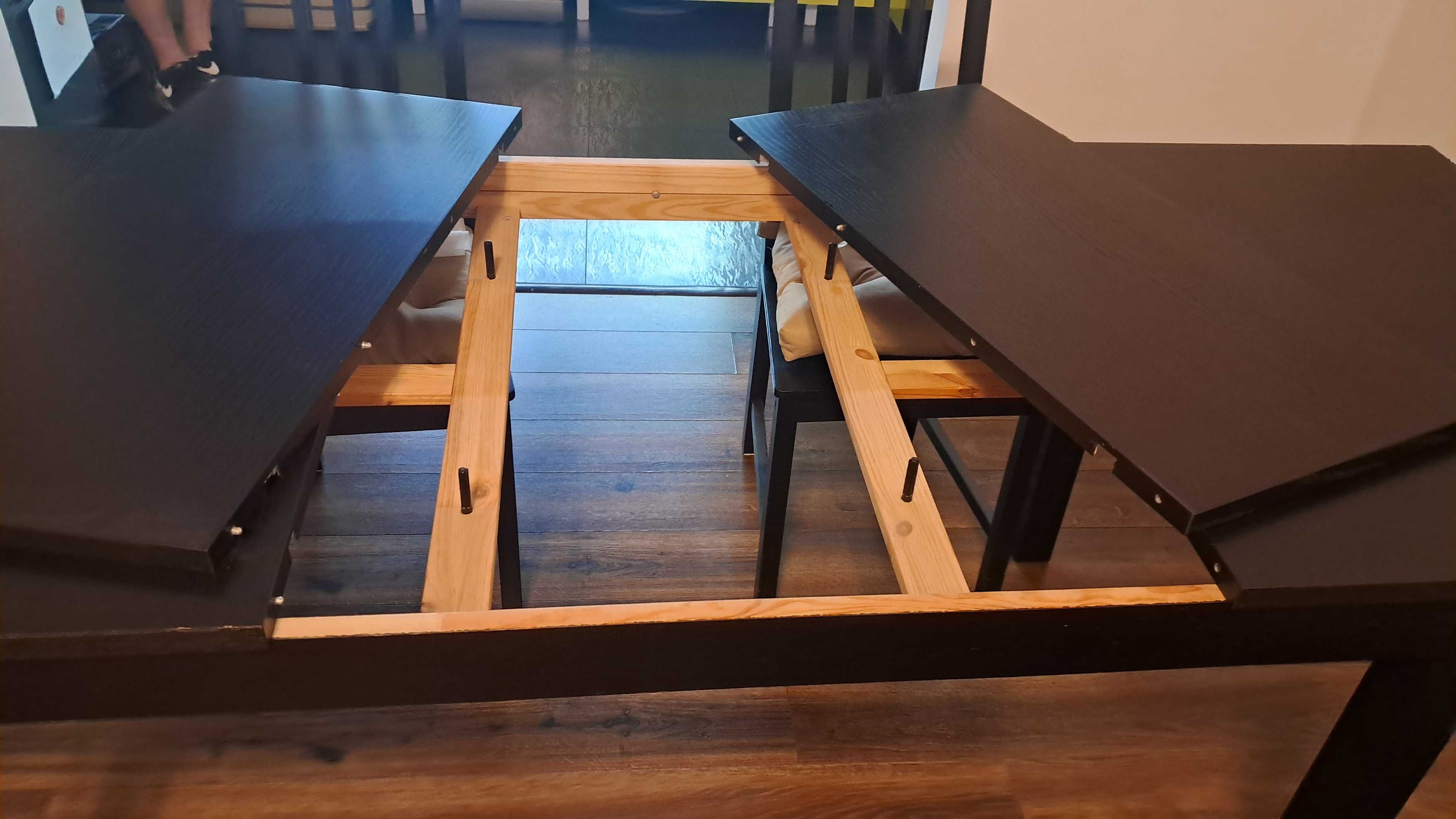 Stoł rozkładany IKEA + 4 krzesla IKEA Stefan