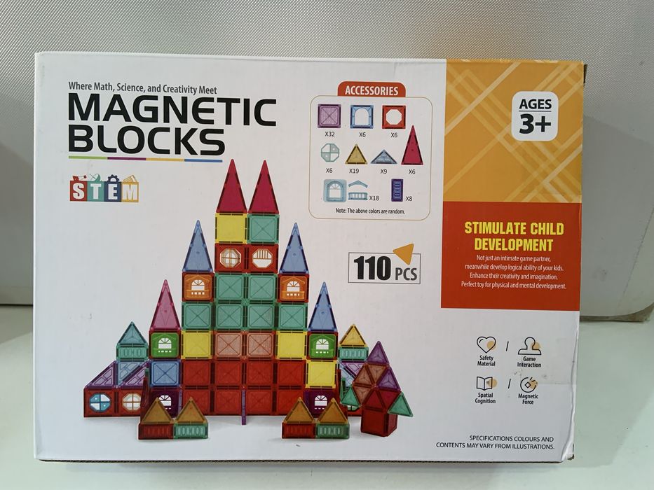 Магнітний конструктор 110 pcs D 018 Magnetic Blocks