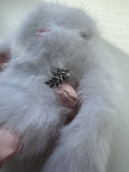 Сережки серебро 925 листочки