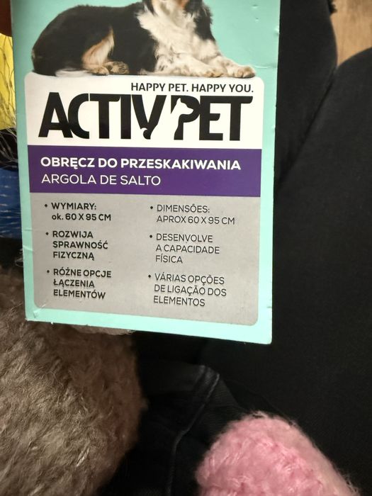 Przeszkoda dla psa obrecz