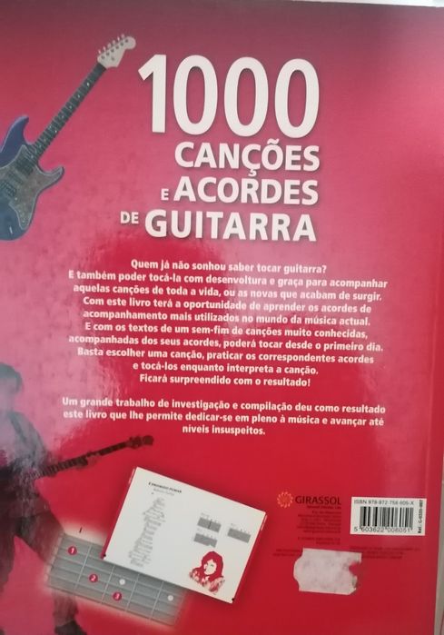Livro de 1000 canções e acordes de guitarra