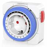 TESSAN Gniazdo Timera 24 Godziny, Timer Mechaniczny 3680W