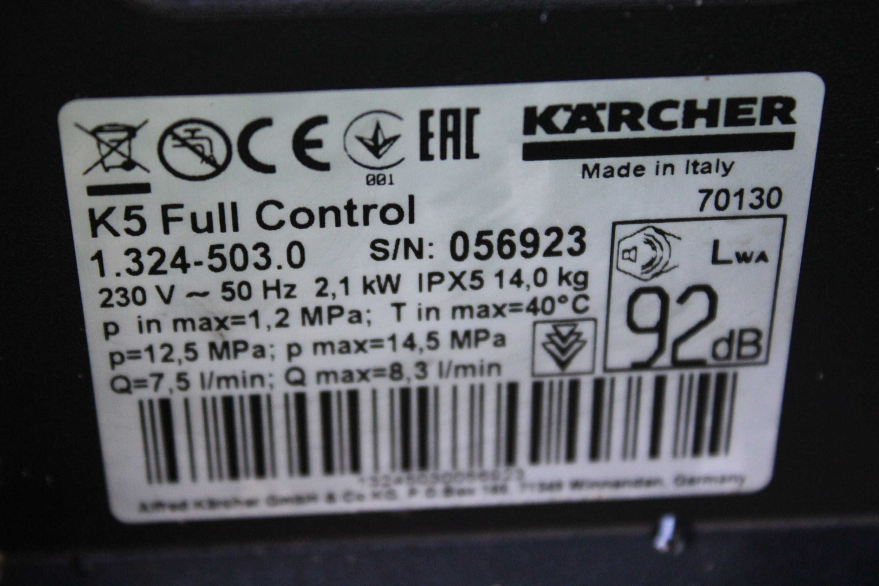 Myjka Karcher K 5 Full Control Super stan Gwarancja Wysyłka