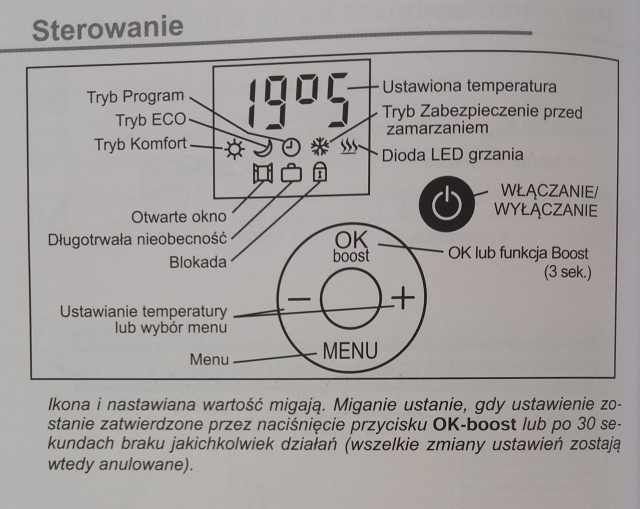 GRZEJNIK elektryczny z programatorem SUSZARKA 500W drabinka TIMER LCD