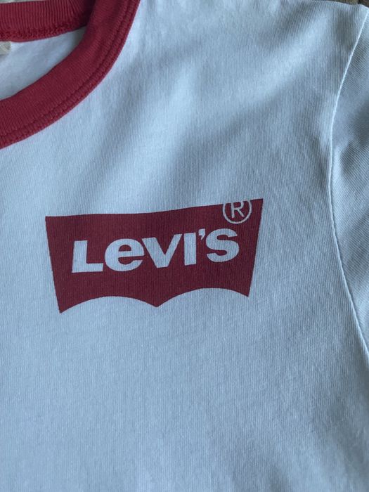 Xs Levis bluzka czerwono biała