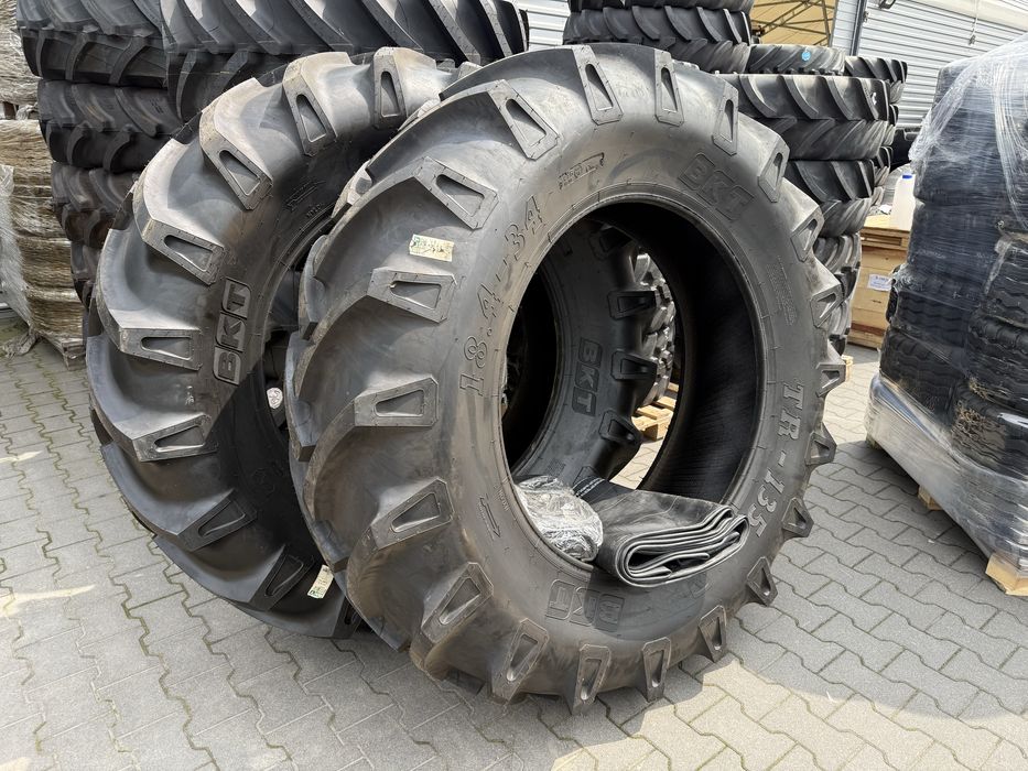 Komplet 2 sztuk opona 18.4x34 BKT + 2 dętki nowe wysyłka 18,4-34 10PR