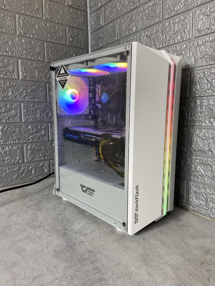 Игровой компьютер,ПК(i5-7600K,DDR4 16GB,RX 580 8GB,SSD 240Gb,HDD 1TB)