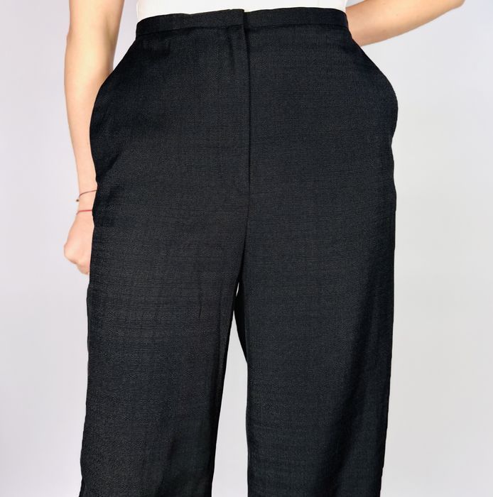 Czarne eleganckie spodnie z wysokim stanem M 38 H&M