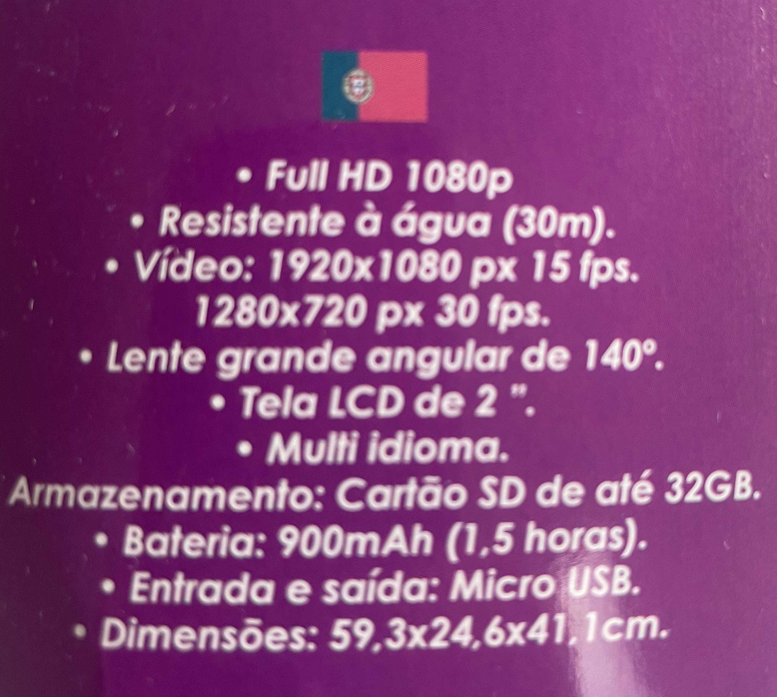 Câmara desportiva e micro SD card