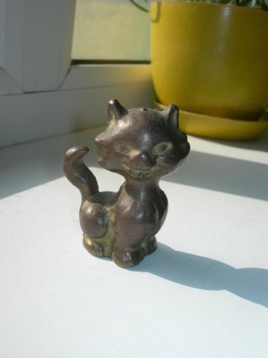 Фигурка коллекционная, кот, кошка, бронза, Германия