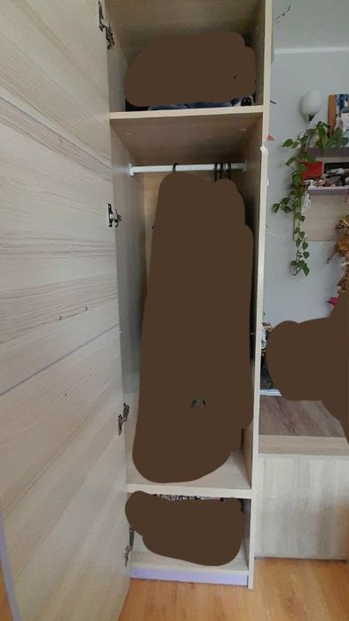 Szafka z wieszakami Lorento sonoma fiolet