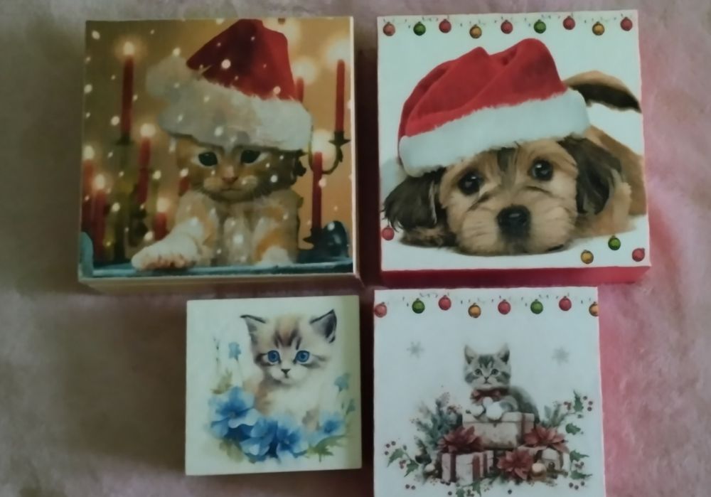 Kotki - prezent - drewniana jj