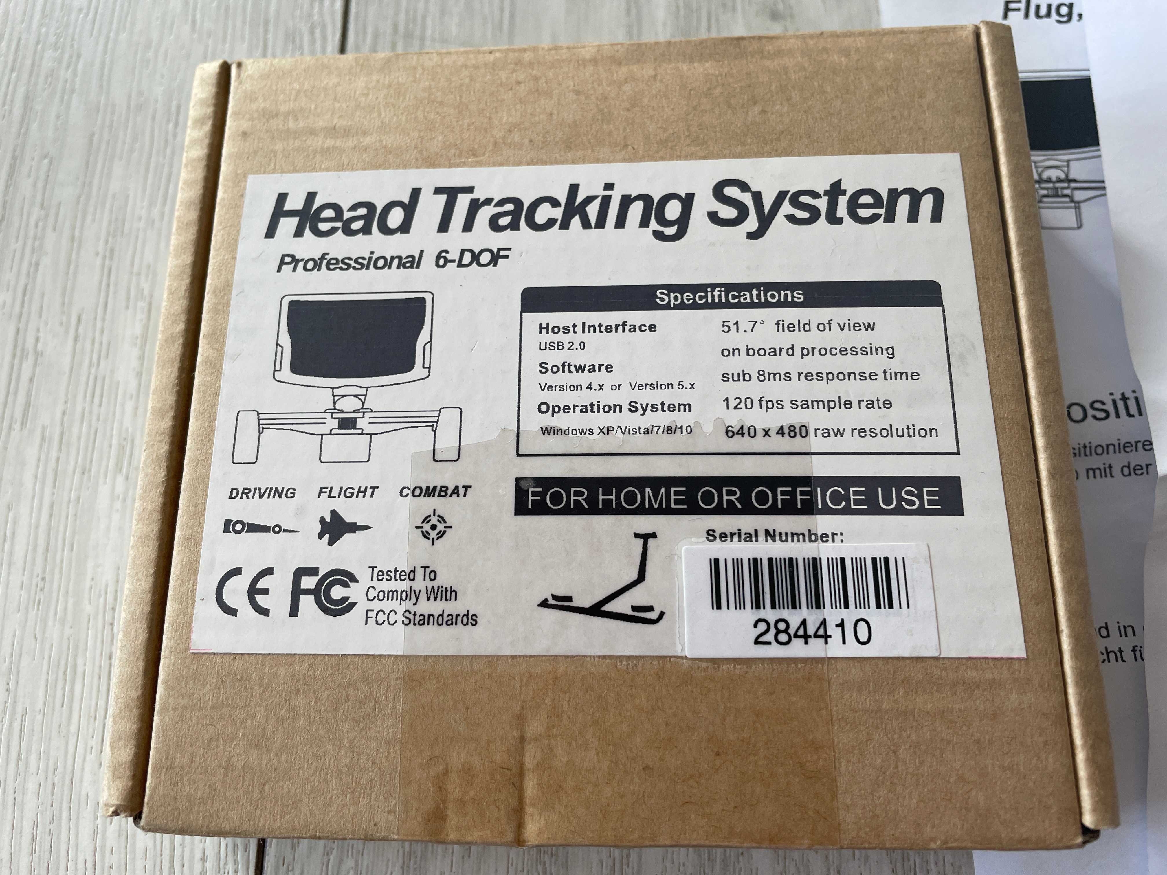 Head Tracking System Professional 6-DOF Driving Flight Combat Jaworzno