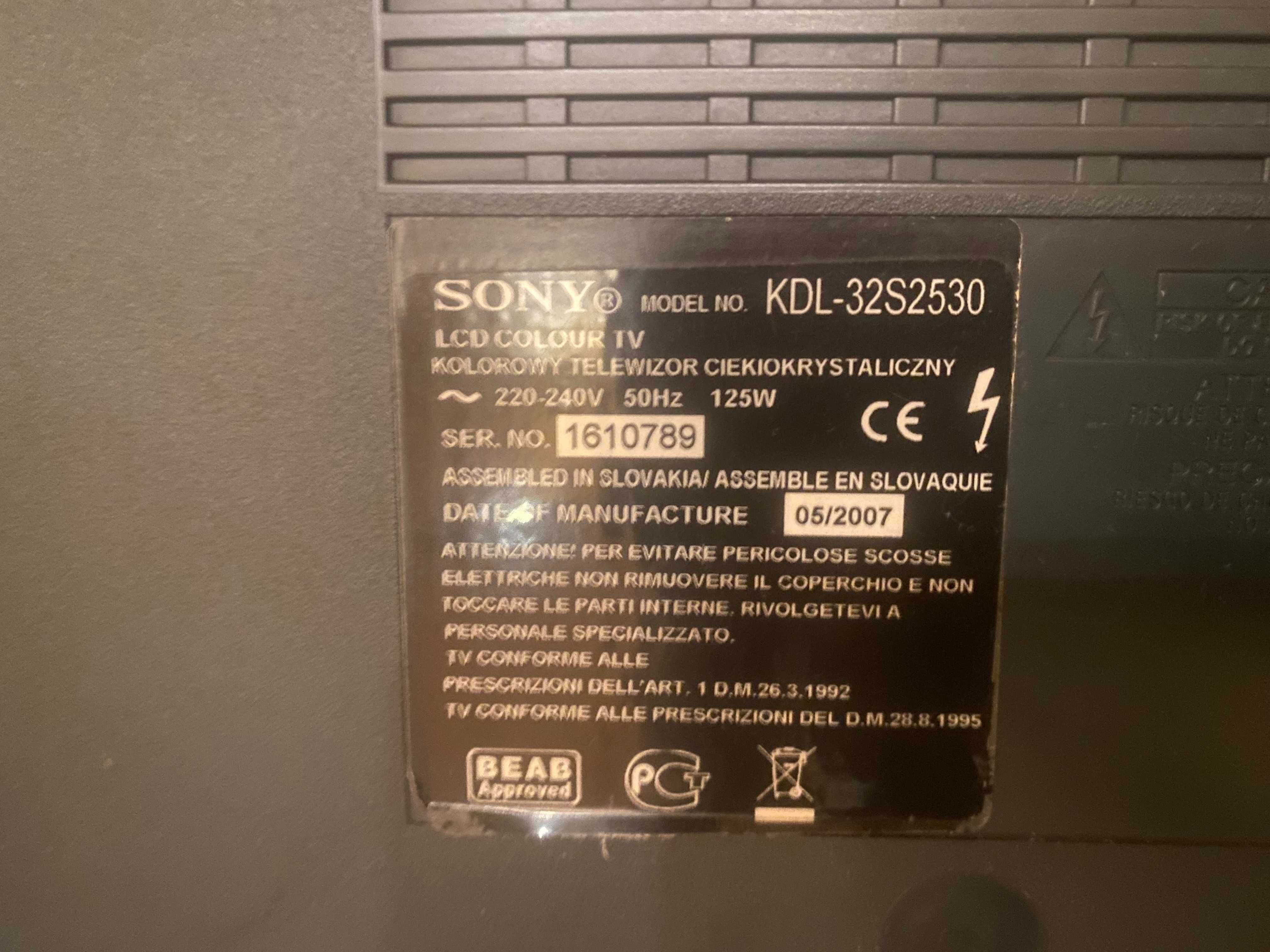 Telewizor SONY Bravia 32 cale