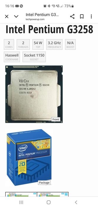 Procesor do komputera Intel Pentium G3258 LGA1150