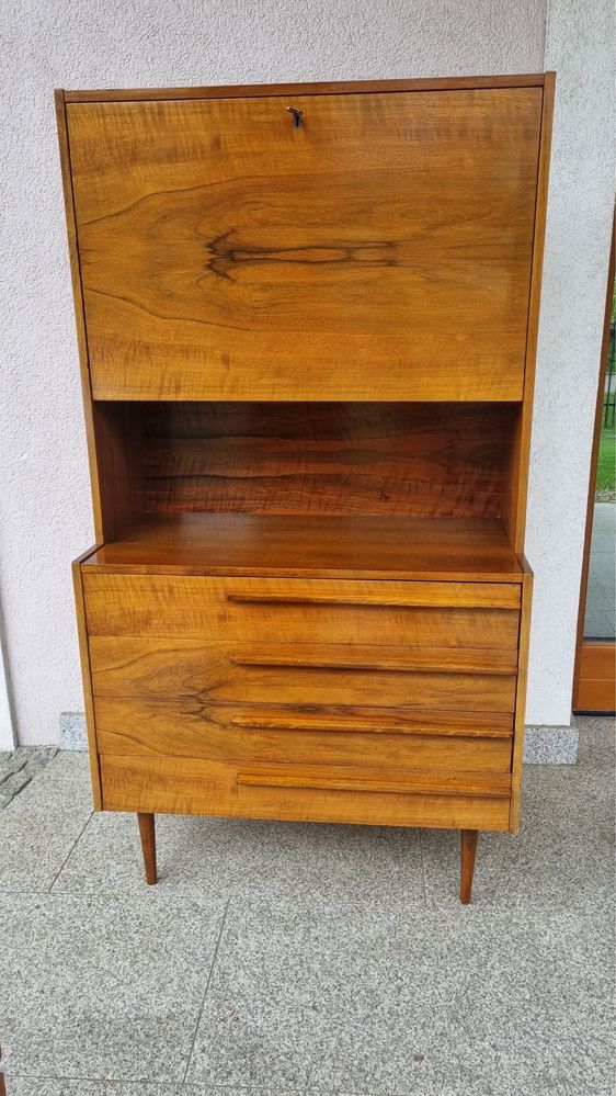 Komoda Highboard Barek Design PRL Lata 60 Czechosłowacja UP Zavody