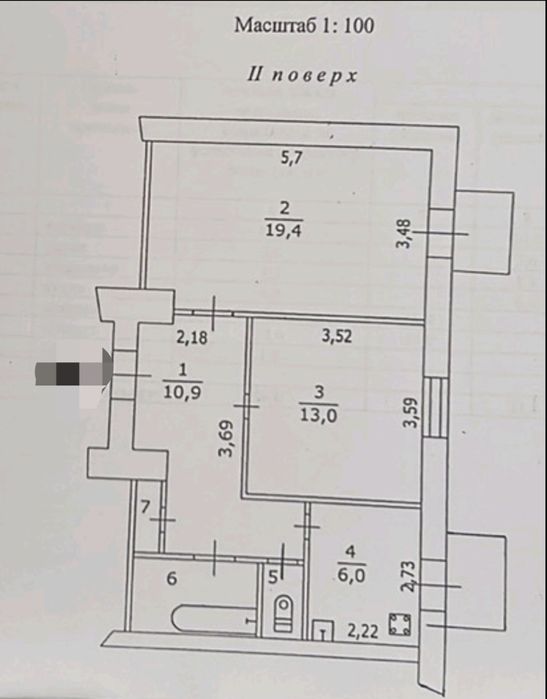 Продам 2х ком ВИДОВАЯ  Т.Шевченка14