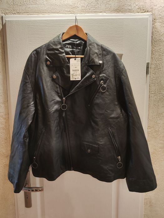 Kurtka skórzana męska ZARA