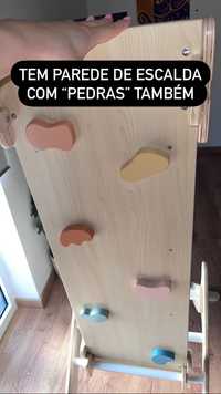 Triângulo com prancha de escalada