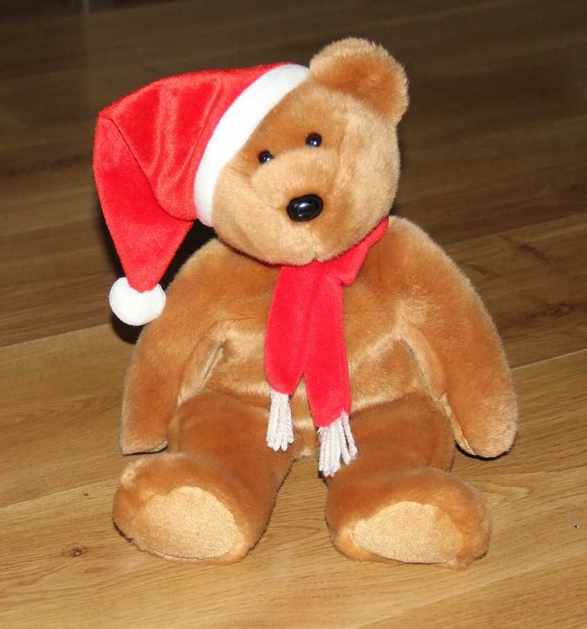 Ty beanie buddy holiday teddy 2001 misiu misiek babies baby christmas