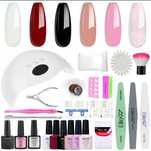 Zestaw do manicure hybrydowego Elite99 + lampa UV LED