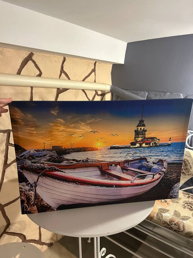 Картины-постеры с подсветкой 45×65 см (2 шт)