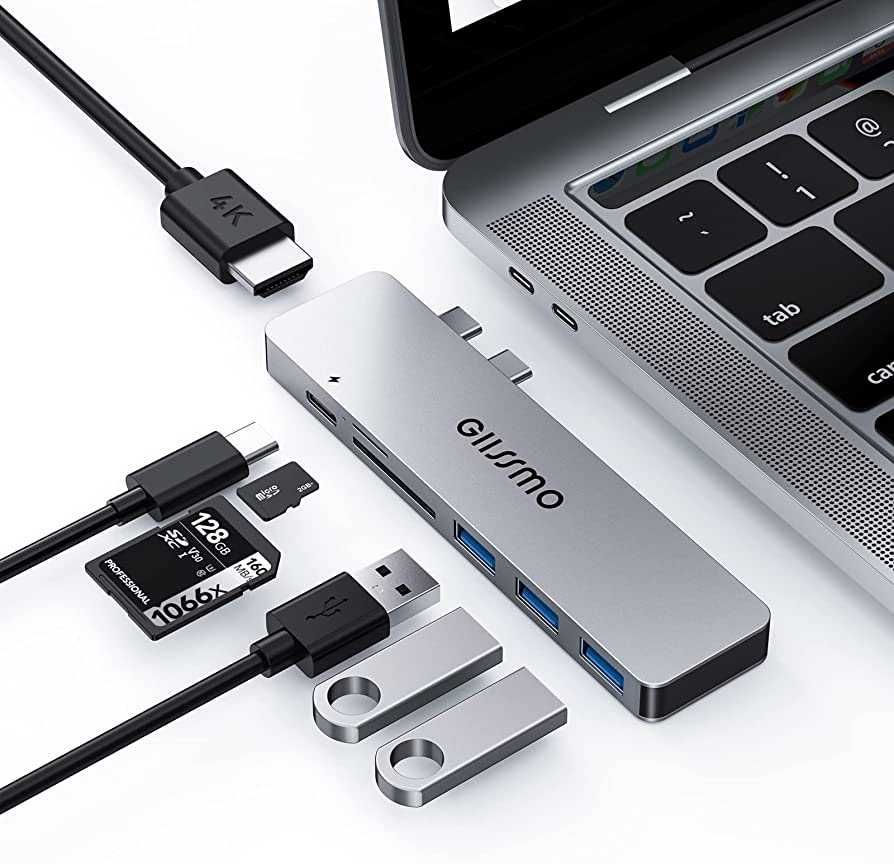 USB C Hub for MacBook Pro/Air M1, GIISSMO 6 in 2 Multiport