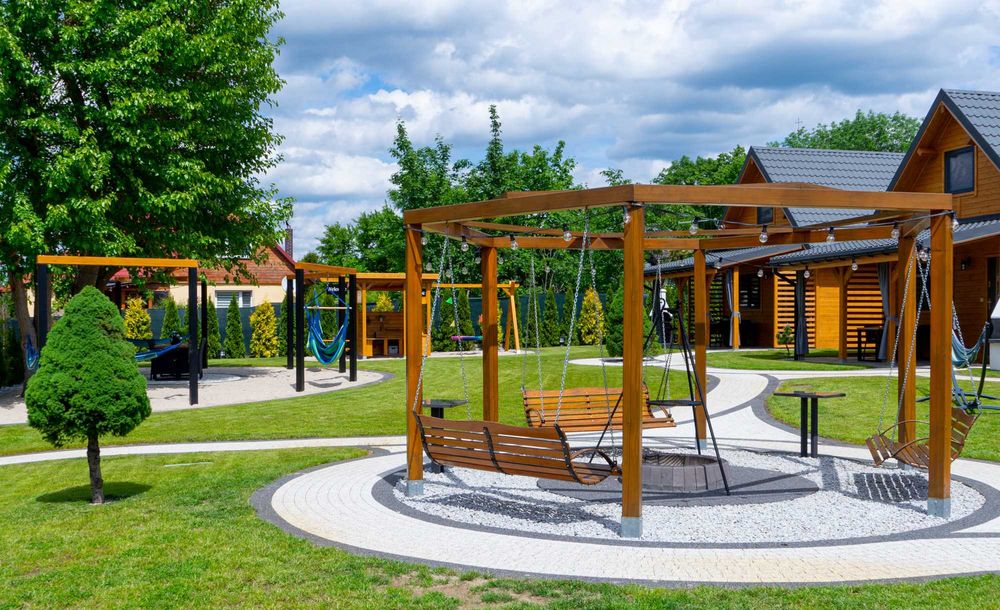 Domki nad jeziorem Goszcza w Lubrzy z jacuzzi i sauną