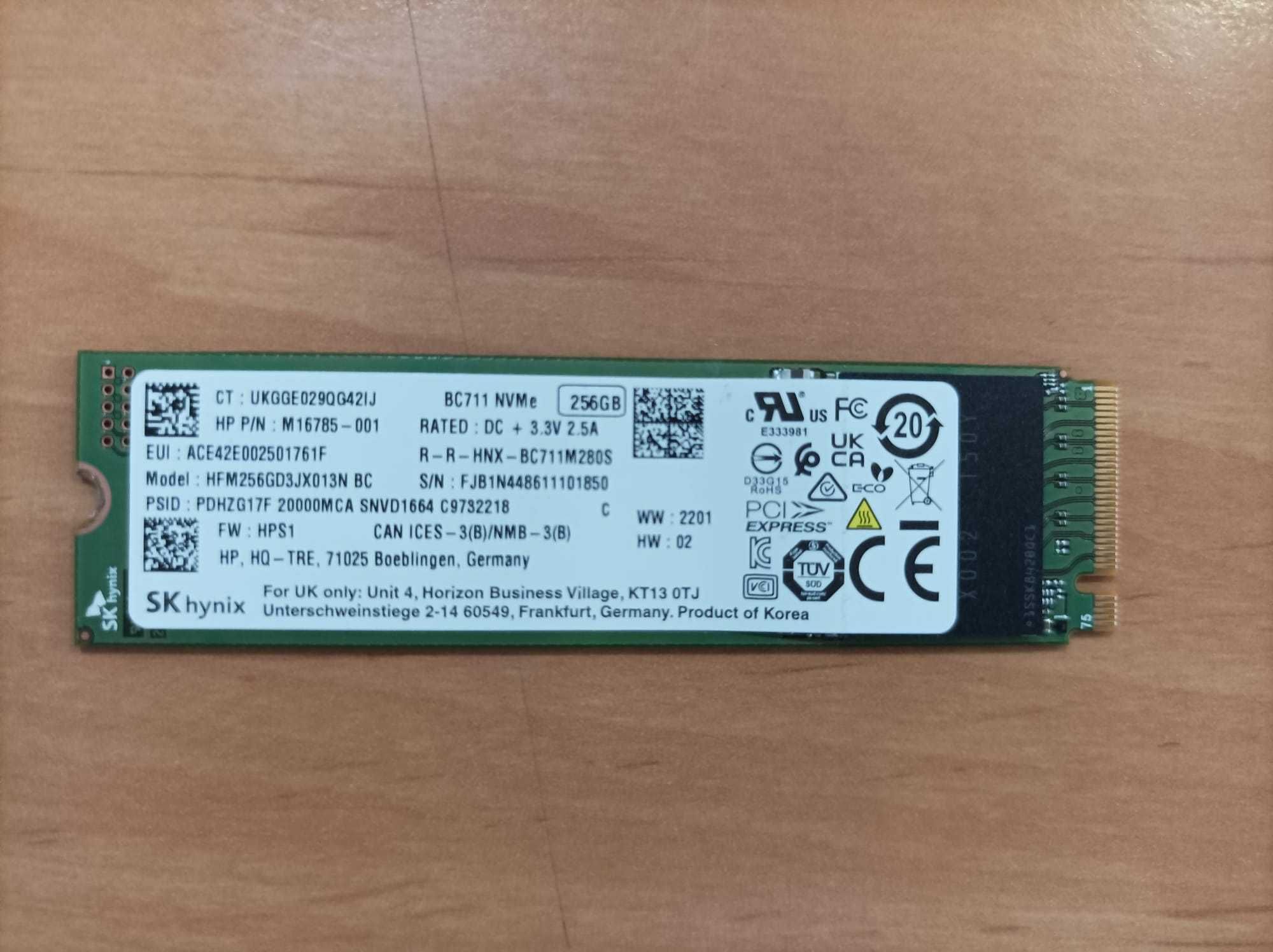 Disco SSD 256GB NVMe