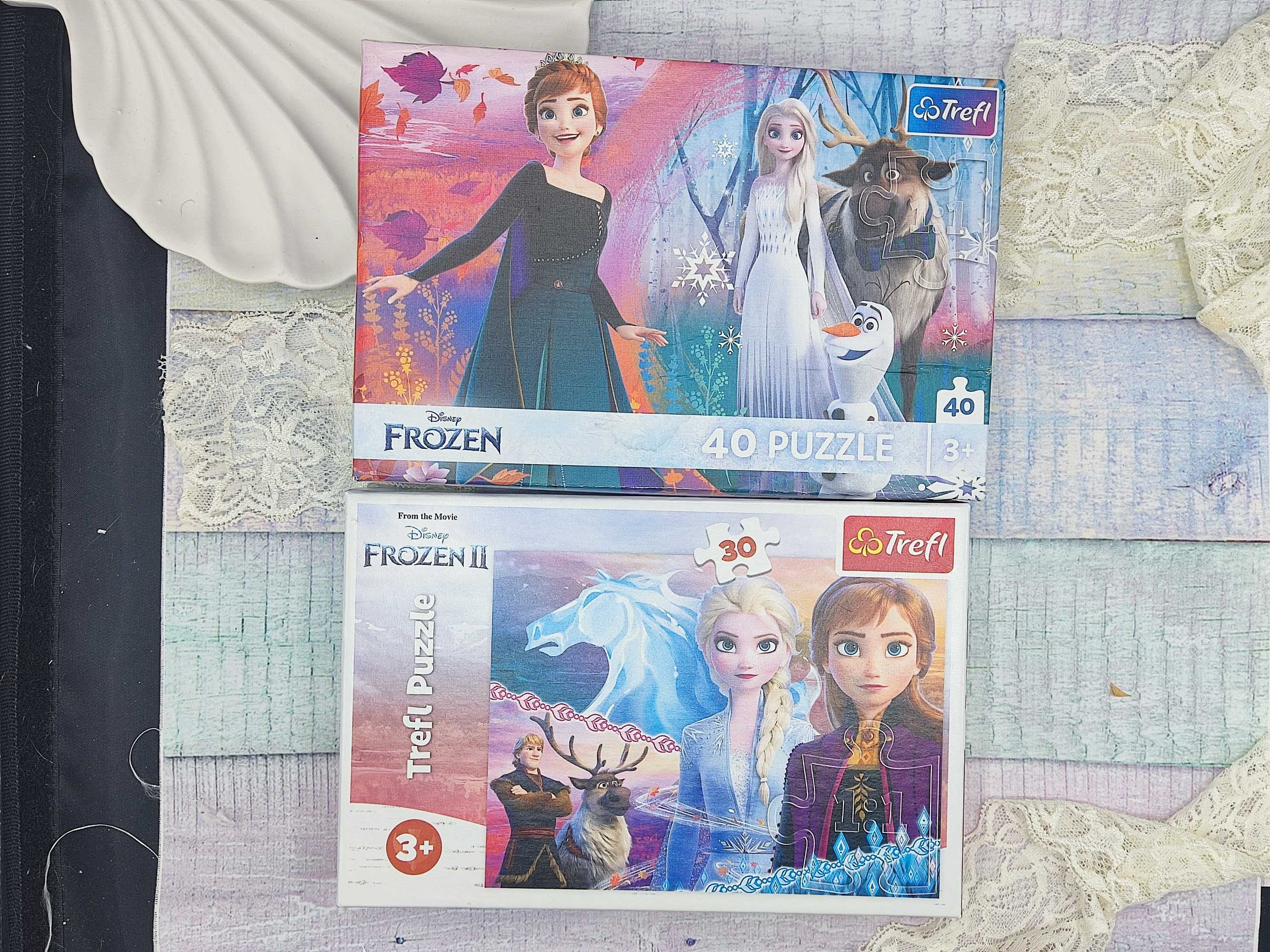 Puzzle Frozen Kraina Lodu | 2 szt. | 30 i 40 elemntów