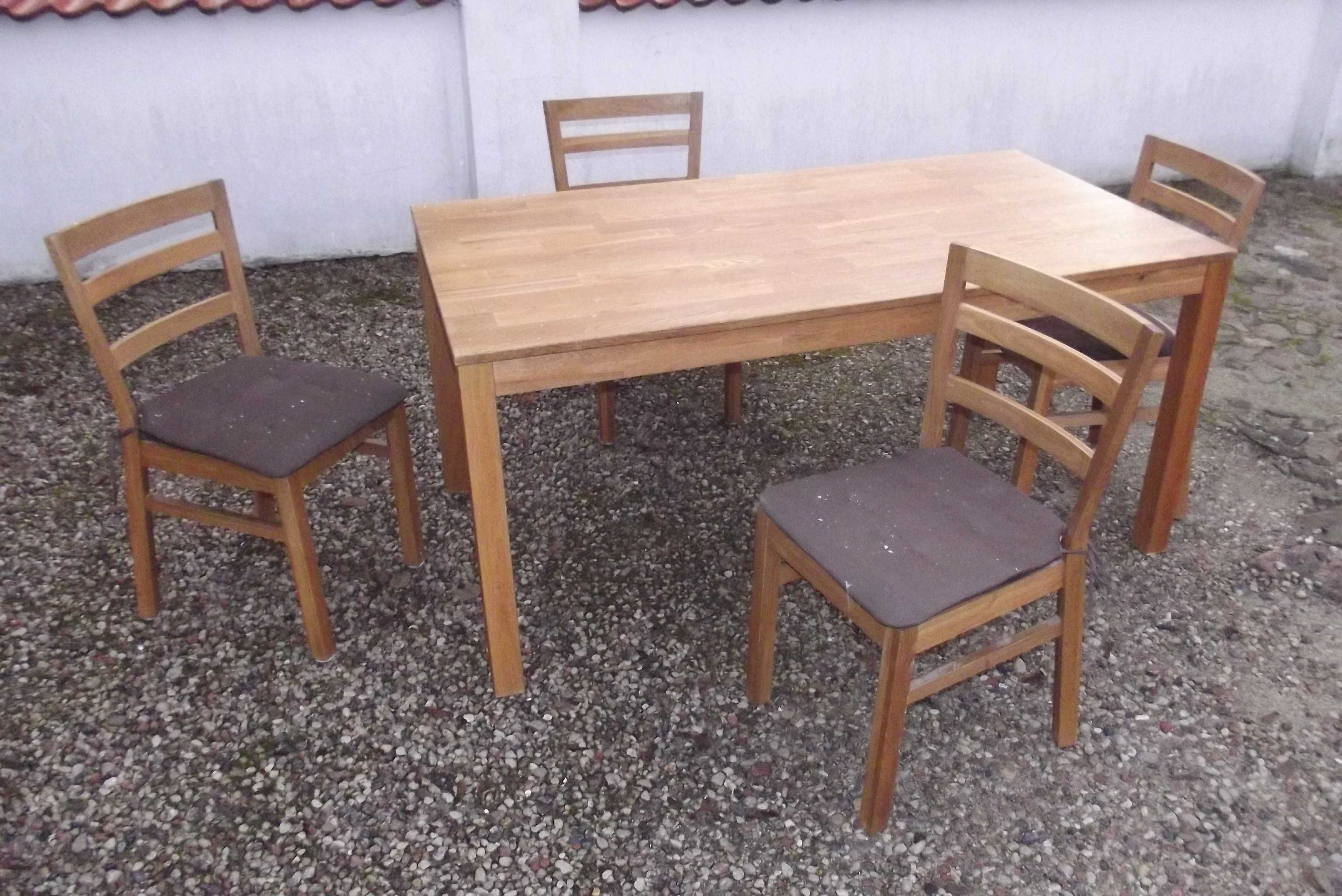 zestaw kuchenny stół krzesła