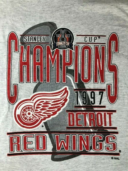 Detroit Red Wings NHL 1997 Stanley Cup Champion Коллекционная футболка