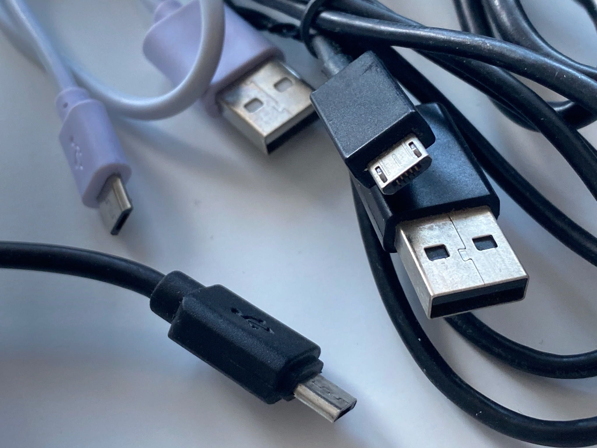 kabel przewód 5 szt kabli przewodów microUSB + 1 gratis