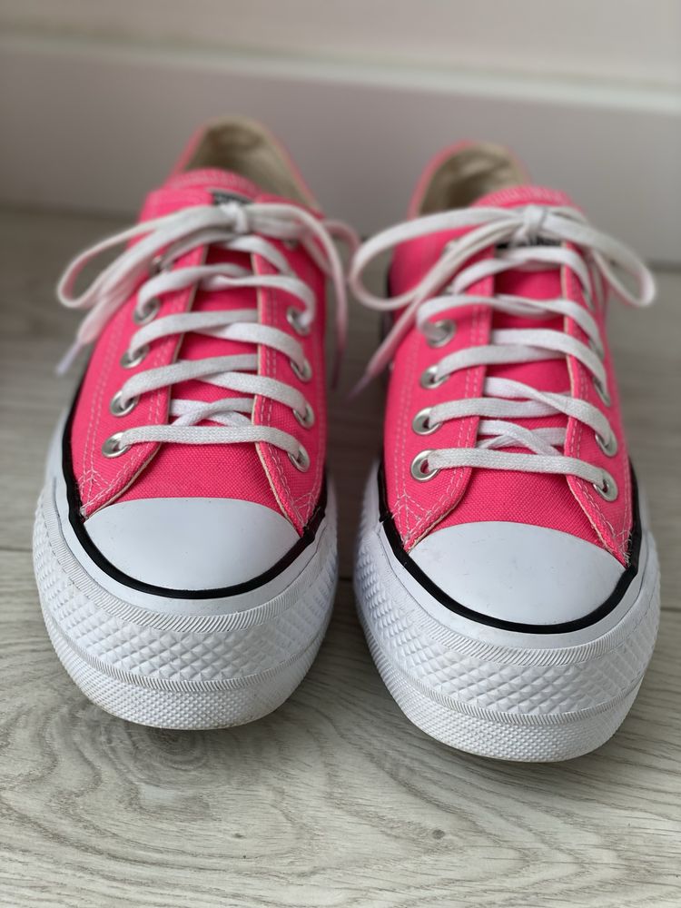 Trampki damskie Converse platforma neonowe różowe rozmiar 37