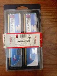 Memória RAM 2GB Kingston HyperX DDR2 (Kit Dual Channel - 2x1GB)