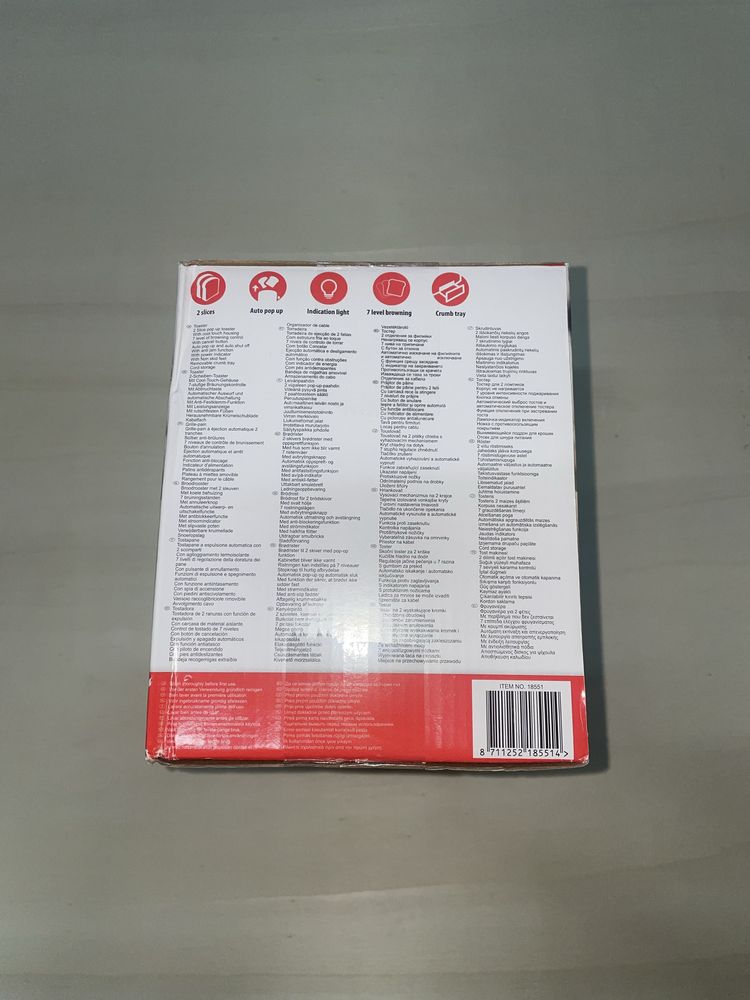 Toster 700W biały