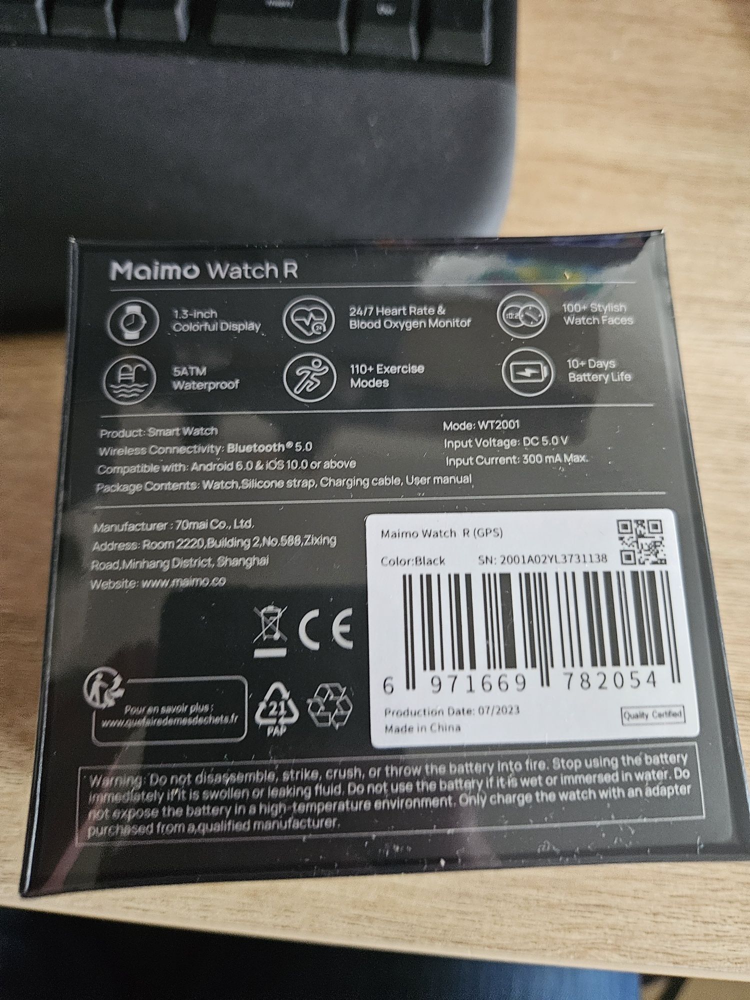 Smartwatch Maimo Watch R gwarancja 24m gps AI asystent