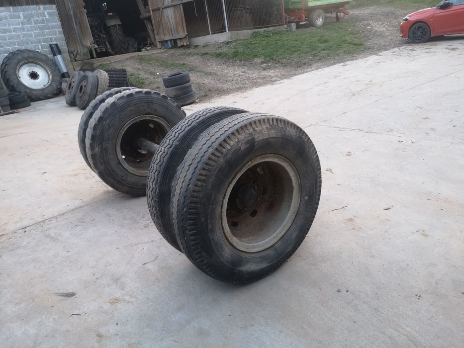 Oś ośka do przyczepy lawety tandem z kołami lub bez