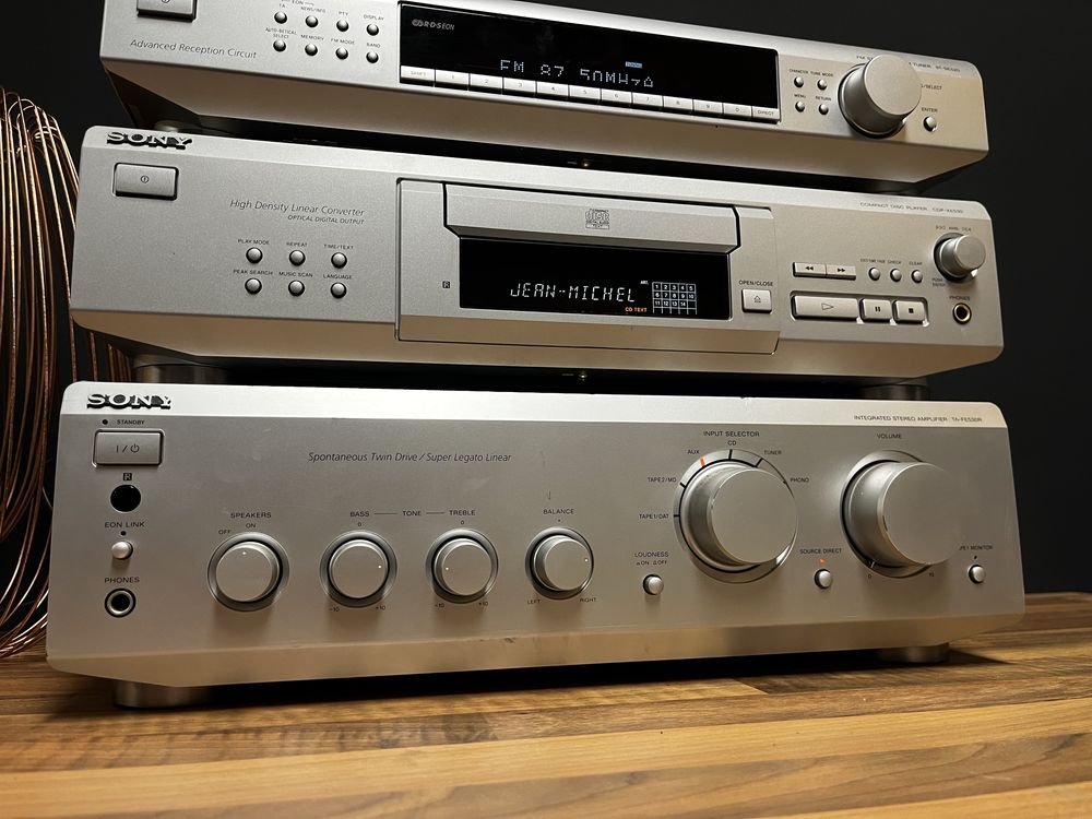 Zestaw Sony - wzmacniacz TA-FE530R, CD CDP-XE539, tuner ST-SE520