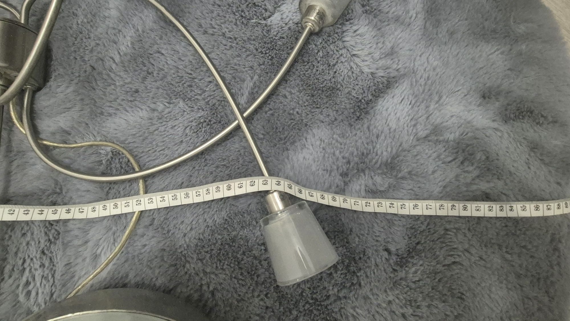 Lampa sufitowa elegancka chromowana lampa żyrandol