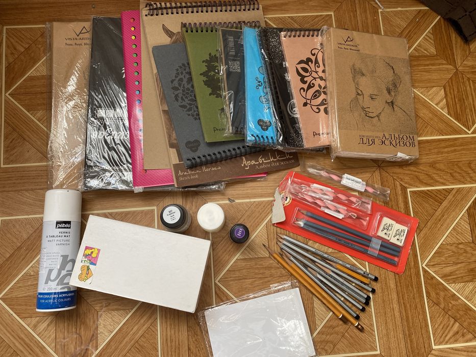 Альбоми, скетчбук, папір, Чорний, крафт, для замальовок, нарисів