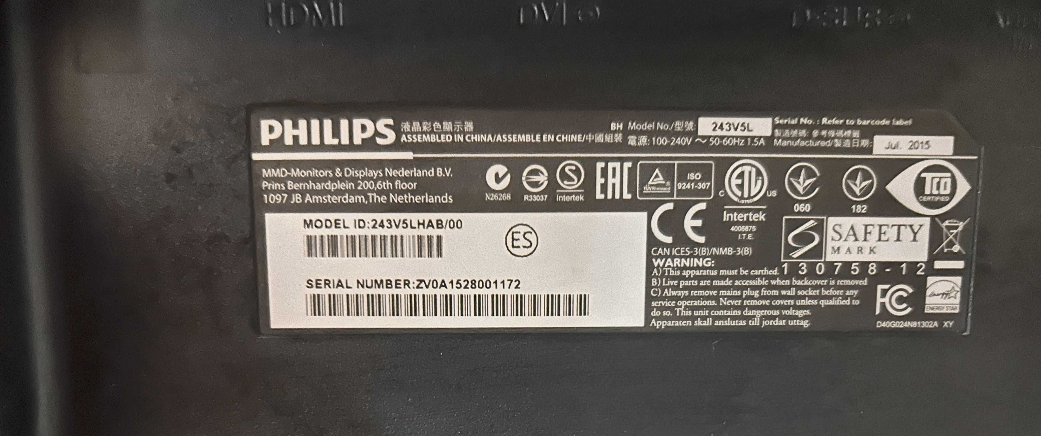 PHILIPS Model 243v5L