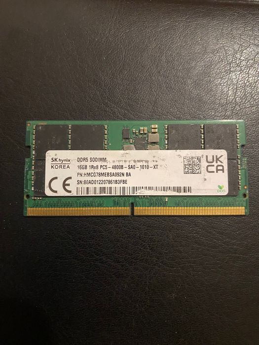 DDR 5 на 16 GB для ноутбука