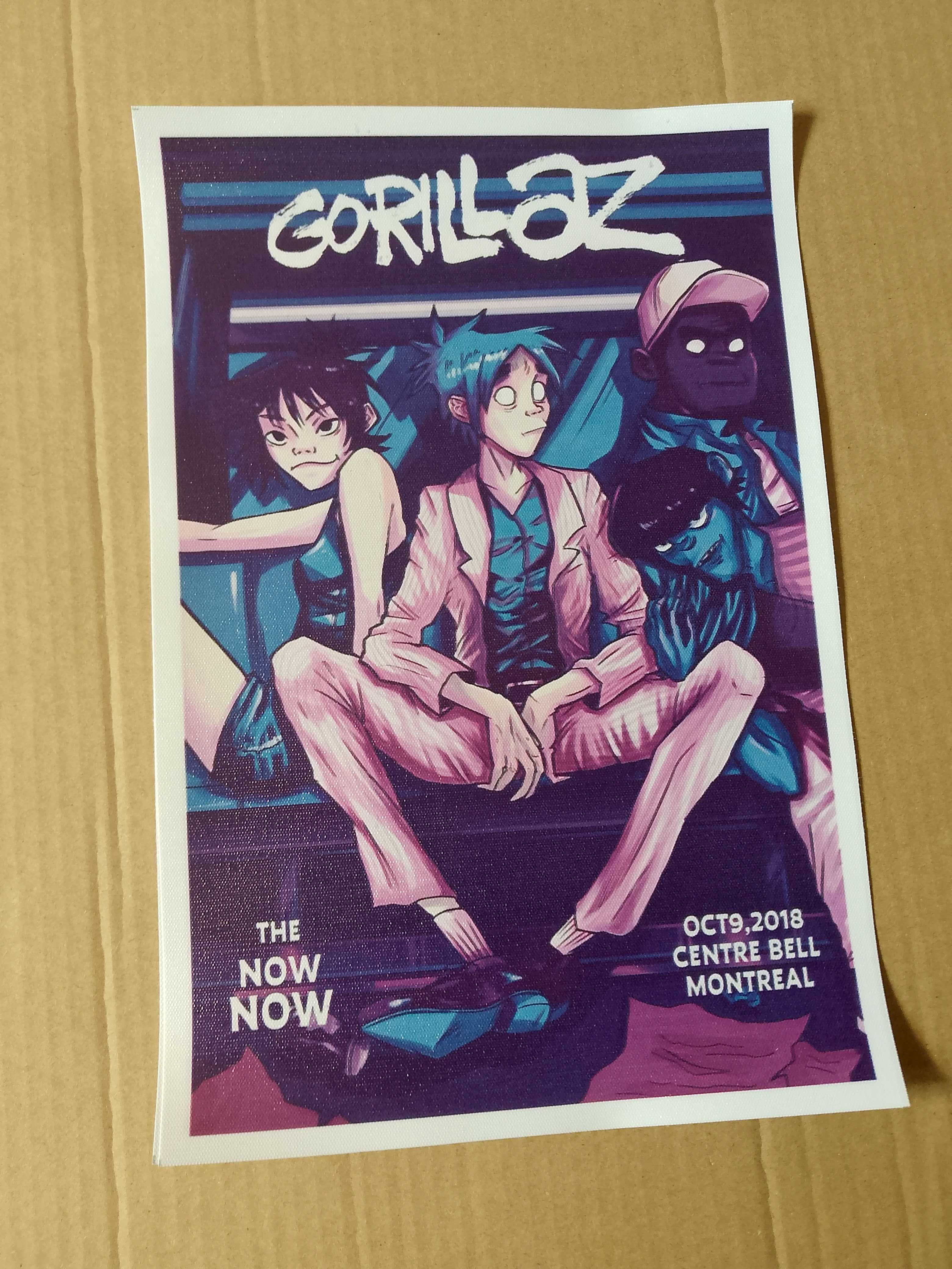 plakat zespołu gorillaz