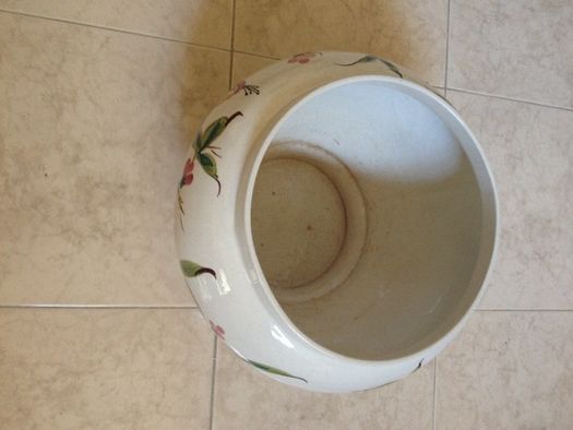 Vaso antigo pintado à mão em cerâmica, para plantas