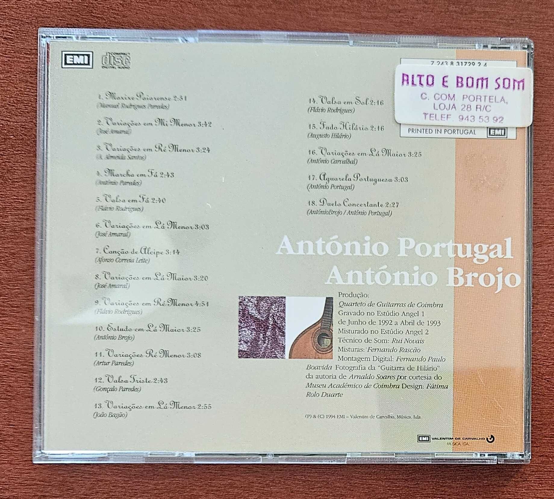 CD música portuguesa - Variações Inacabadas, Brojo e Portugal
