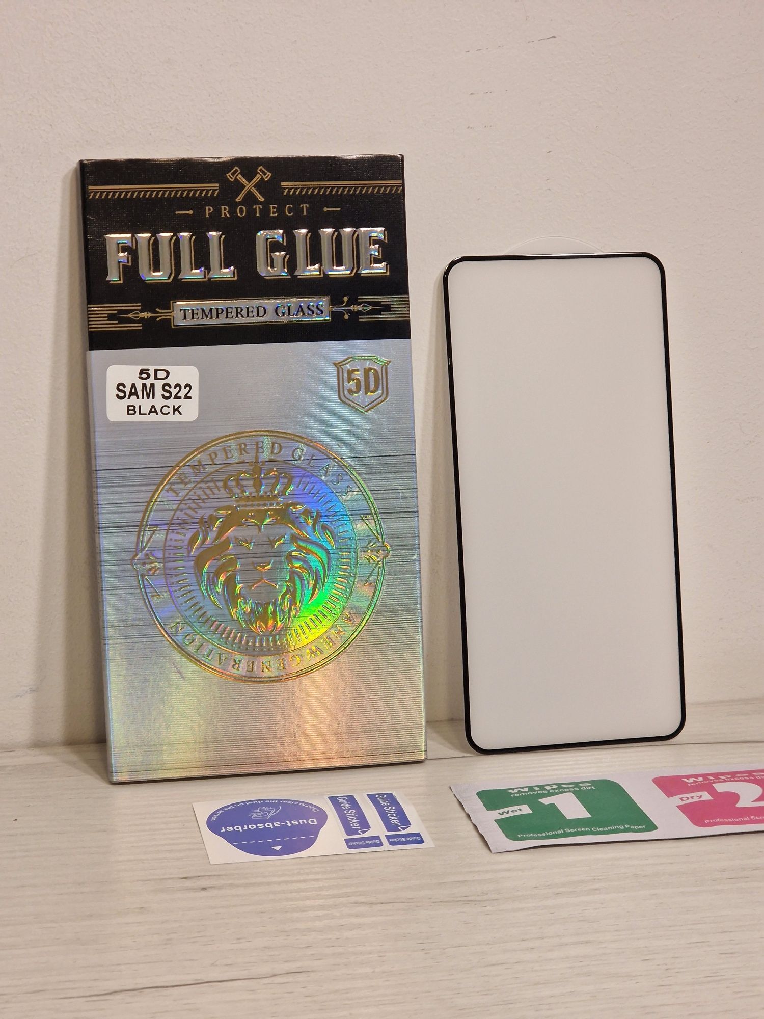 Hartowane szkło HARD Full Glue 5D SAMSUNG S22 with fingerprint unlock