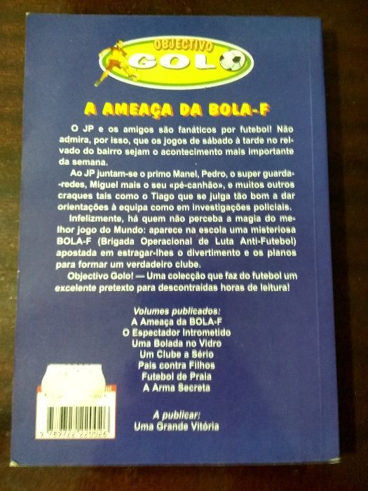 Livro Objectivo Golo - A Ameaça da Bola F VERBO